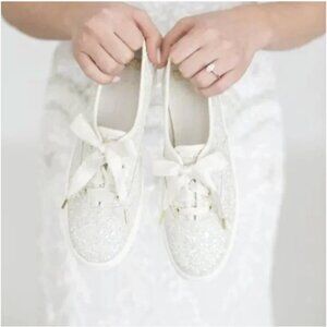 Keds X Kate Spade New York Triple Glitter Sneakers | Bridal Wedding